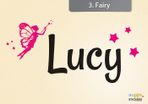 Personalized Name Wall Sticker For Girls / Vinyl Decal (Free Shipping)