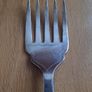 Harrison Brothers  5 tines EPNS Fish Serving Fork with Sterling Silver Handle Image 3