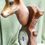 Vintage DEER HEAD English Barometer Image 5