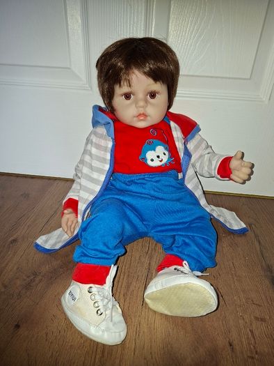 2 Reborn Baby Dolls+Moses basket+over 50 pieces of clothing and accessories, excellent condition