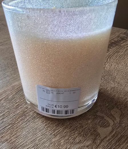 Halloween candle - Ghost glitter