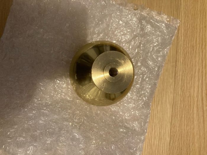 Heritage Brass Victorian Centre Door Knob Design 3" Satin Brass Finish