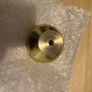 Heritage Brass Victorian Centre Door Knob Design 3" Satin Brass Finish Image 2
