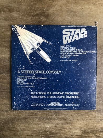Vintage 1977 Vinyl Star Wars / A Stereo Space Odyssey