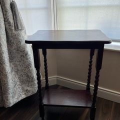 Vintage solid wood barley twist leg Side Table