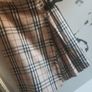 Burberry Nova Check Plaid Wool Leather Belt Skirt Image 2