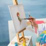 10 Packs Blank Canvas Panels Board 20 x 20 cm(8" x 8"), 100% Cotton for Acrylic Painting, Oil Paint & Wet Water Art Media, Canvases for Professional Artist, Hobby Painters And Beginners (FREE POSTAGE) Image 4