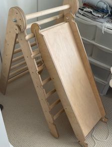 Climbing frame and ramp/slide for toddlers