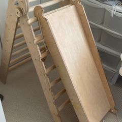 Climbing frame and ramp/slide for toddlers