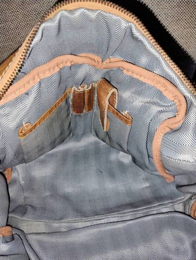 Spikes and Sparrow large brown genuine leather handbag in very good condition with zipped closure and internal pockets and a zipped external pocket see last five photos for exact measurements FREE STANDARD POSTAGE INCLUDED