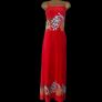 Vintage Red floral maxi dress Mariko size 12/14 Postage included Image 3