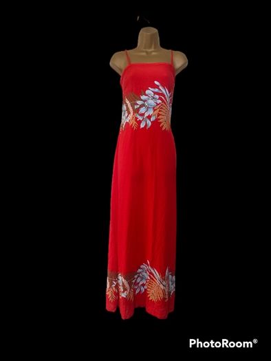Vintage Red floral maxi dress Mariko size 12/14 Postage included