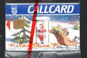 1995 Ireland 10 unit Happy Christmas and Peaceful New Year in 1995 (Gemplus GEM1) Call Card New in Packaging Telecom Eireann card number 1105.