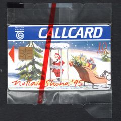 1995 Ireland 10 unit Happy Christmas and Peaceful New Year in 1995 (Gemplus GEM1) Call Card New in Packaging Telecom Eireann card number 1105.