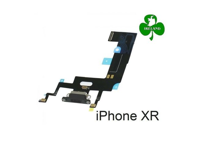 For iPhone XR Charging Port Dock Connector Microphone Flex Black Replacement