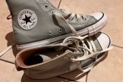 converse high, grey UK6