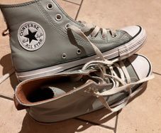 converse high, grey UK6