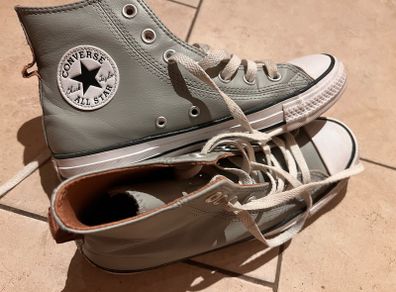converse high, grey UK6
