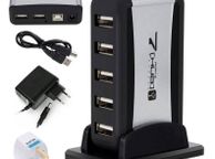 main image for ad New 7 Ports Hub USB 2.0 High Speed Smart Adapter PC Computer Laptop + PSU #1371