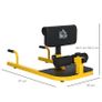 3-in-1 Sissy Squat Machine with Push Up Bars, Home Gym Work Out Leg Fitness Equipment Image 7