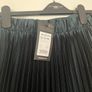 Brand new dark green satin midi pleated Image 4