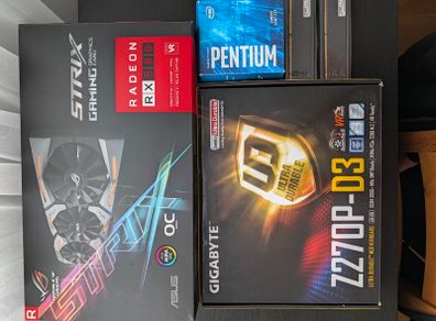 PC Parts Bundle i7 7700K RX 580 8GB Z270 Motherboard 8GB RAM
