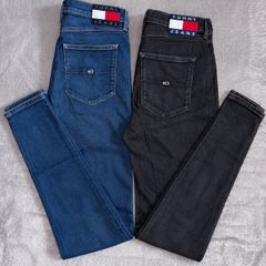 Two pairs of Black and Blue Tommy Hilfiger jeans W29/L 34 Uk 10