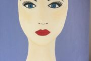 Oil painting of lady