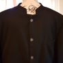Size 42 Black Collarless Jacket Image 3