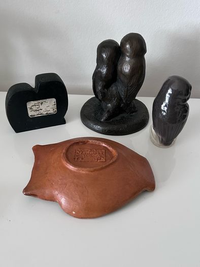Owls ornaments, Genesis Fine Art, Owencraft