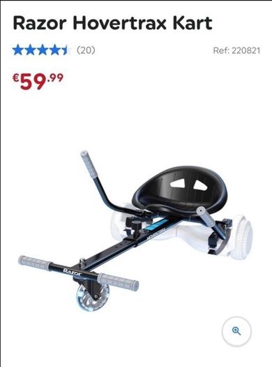 Razor Hovertrax Kart/Seat for Hoverboard