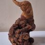 SALE!  Hand Carved Wooden Elephant Image 2