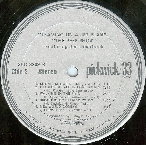 Leaving on a Jet Plane Vinyl Album