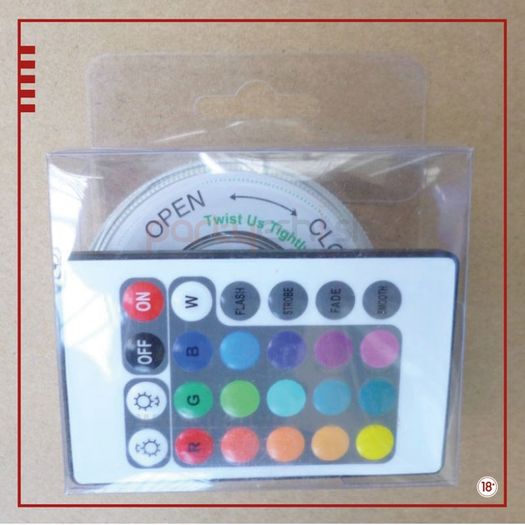 Battery operated LED Light with remote control