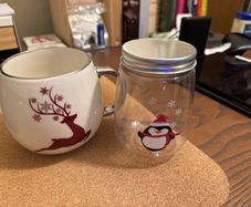 christmas mug and jar