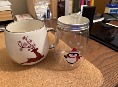 christmas mug and jar