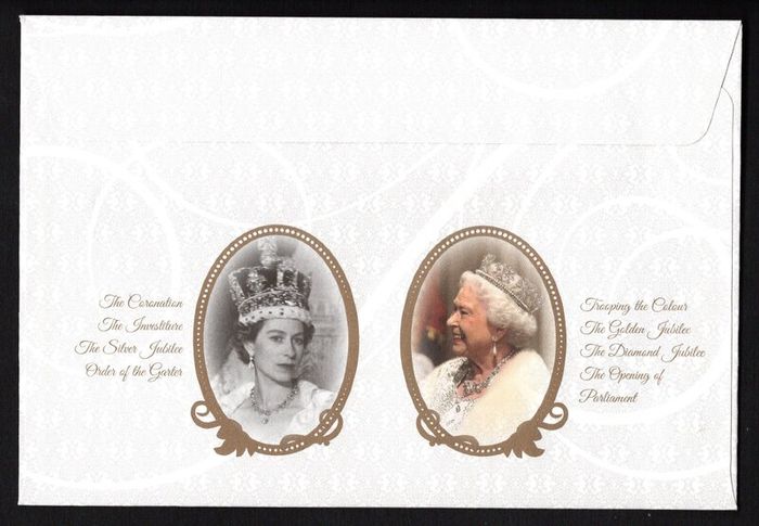 2015 Isle of Man Pomp & Circumstance The Reign of HM Queen Elizabeth II Commemorative Stamps First Day Cover (FDC)