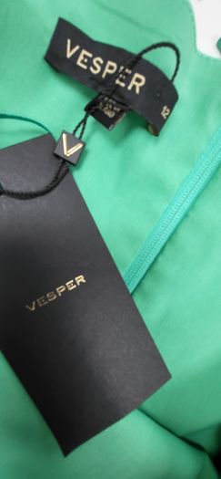 VESPER green bodycon dress Sz 12UK - Bnwt Rrp 70 Euro