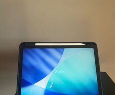 iPad Air (2020) with Apple Pencil and case