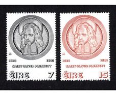 1975 Ireland Canonisation of Blessed Oliver Plunkett Commemorative Stamps Mint Never Hinged (MNH)