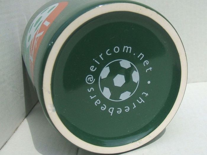 FAI EIRCOM (Football Association of Ireland) - personalised mug with name PAULINE (early 2000's). Pristine unused condition.