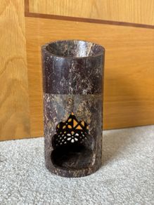 Handmade Soapstone Aroma Oil Burner and Tea Light/ Candle Holder