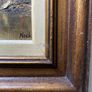 Pair of Vintage Mid-Century Mountain Landscape Oil Paintings, Signed "Nick", Framed Image 5