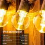 Garden String Festoon Lights - 17M / 55.77FT Garden LED Lights Outdoor Lights Mains Powered Waterproof & 25 Shatterproof Outdoor Patio Lights for Backyard Gazebo Pergola Cafe Party Image 6