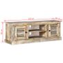 TV Cabinet Solid Mango Wood Image 2