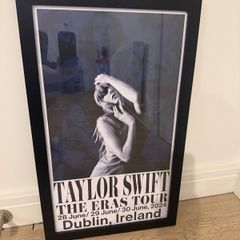 taylor swift Dublin eras tour concert poster framed