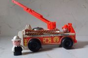 Vintage Retro Fisher Price Fire Engine 1970s