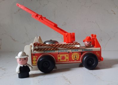 Vintage Retro Fisher Price Fire Engine 1970s