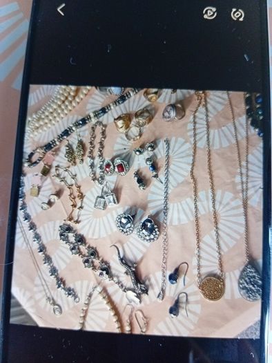 necklace, rings,bracelets, 30 Eur if u take All.There is lot..they Are used.