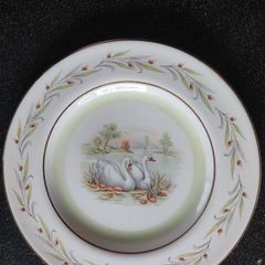 Arklow Pottery Swan Lake Salad / Cake Plates